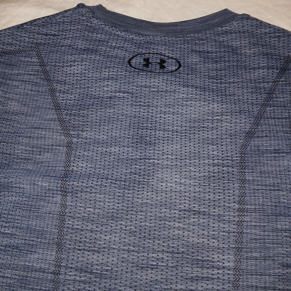 Under Armour Heatgear Fitted Short Sleeve/Heather Blue/Gray/Small?? - Picture 5 of 9